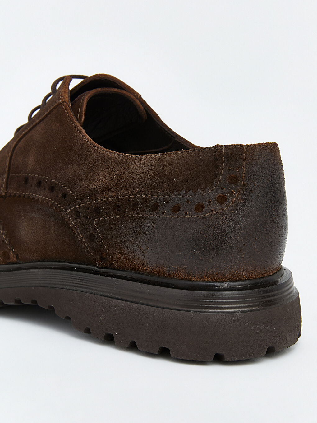 Kahverengi Deri Görünümlü Erkek Klasik Ayakkabı-4