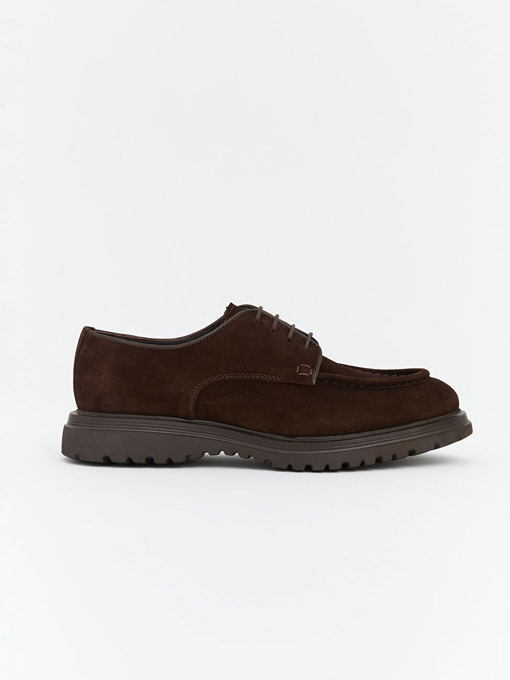 Kahverengi Süet Görünümlü Erkek Klasik Ayakkabı-1
