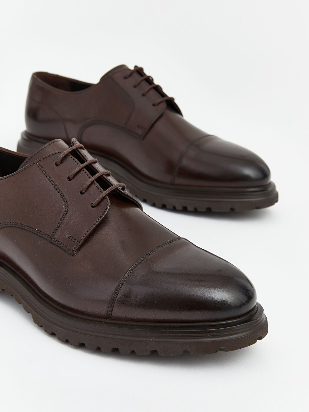 Kahverengi Süet Görünümlü Erkek Klasik Ayakkabı-2