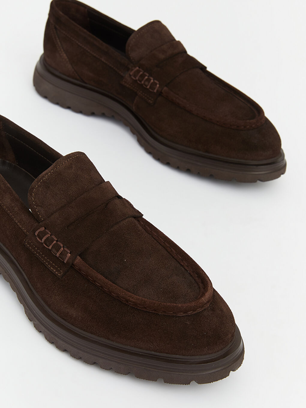 Kahverengi Deri Görünümlü Erkek Klasik Ayakkabı-2