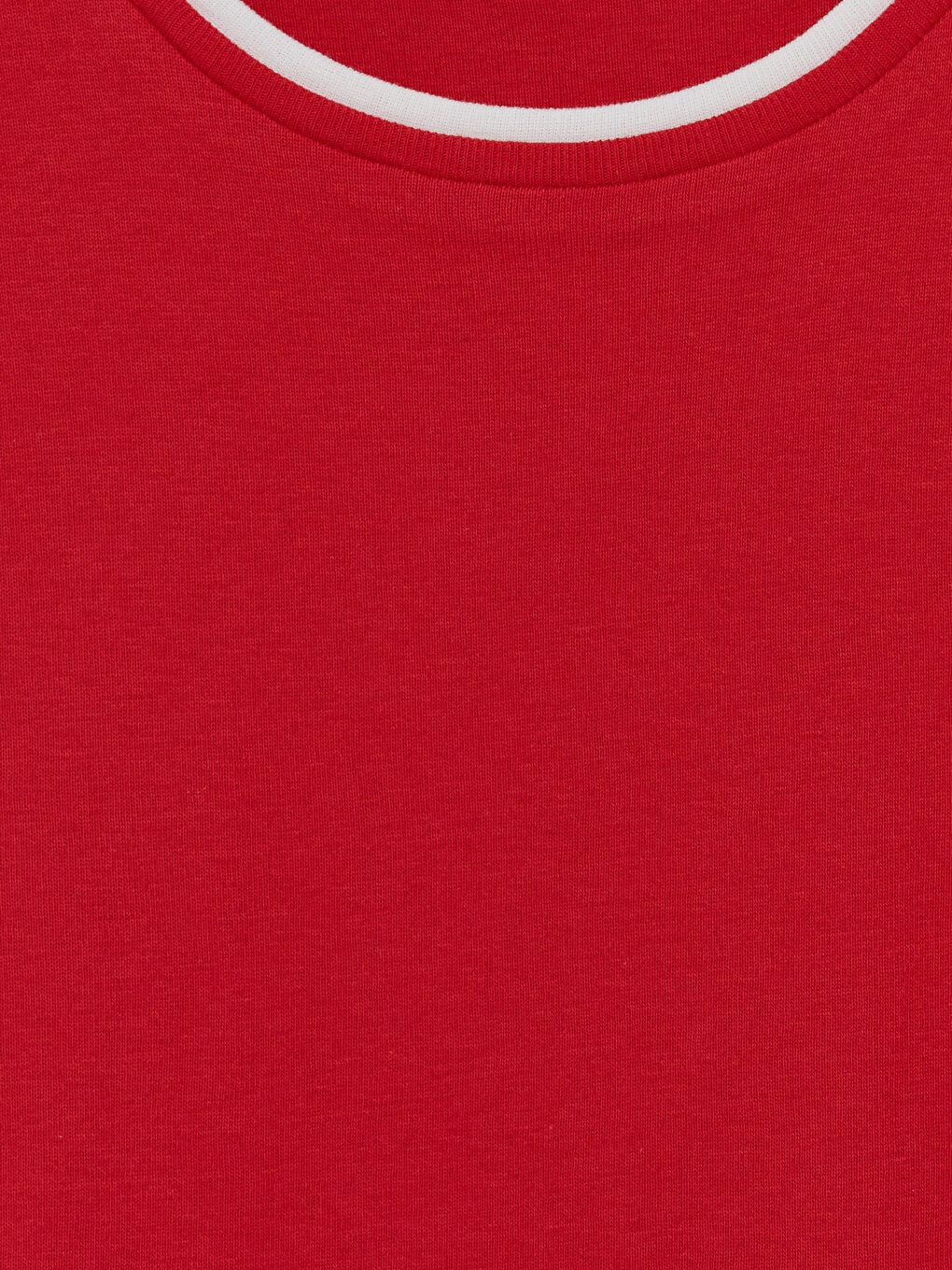 Kırmızı Bisiklet Yaka Kadın Atlet-2