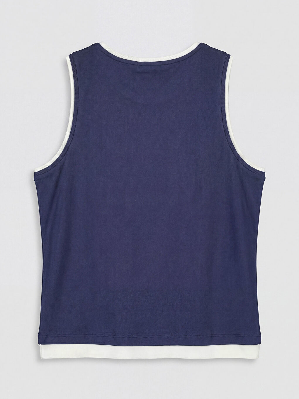 Lacivert Bisiklet Yaka Kadın Atlet-1