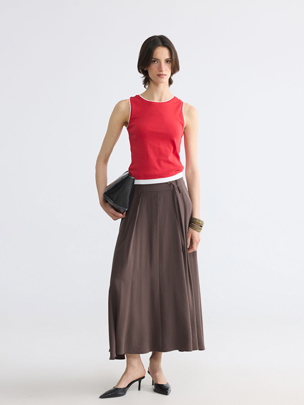 Crew Neck Women's Tank Top-1