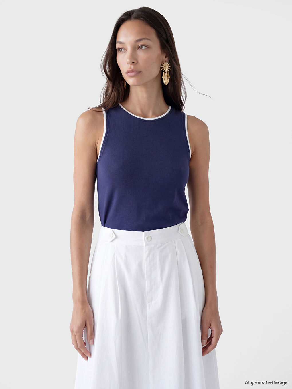 Crew Neck Women's Tank Top