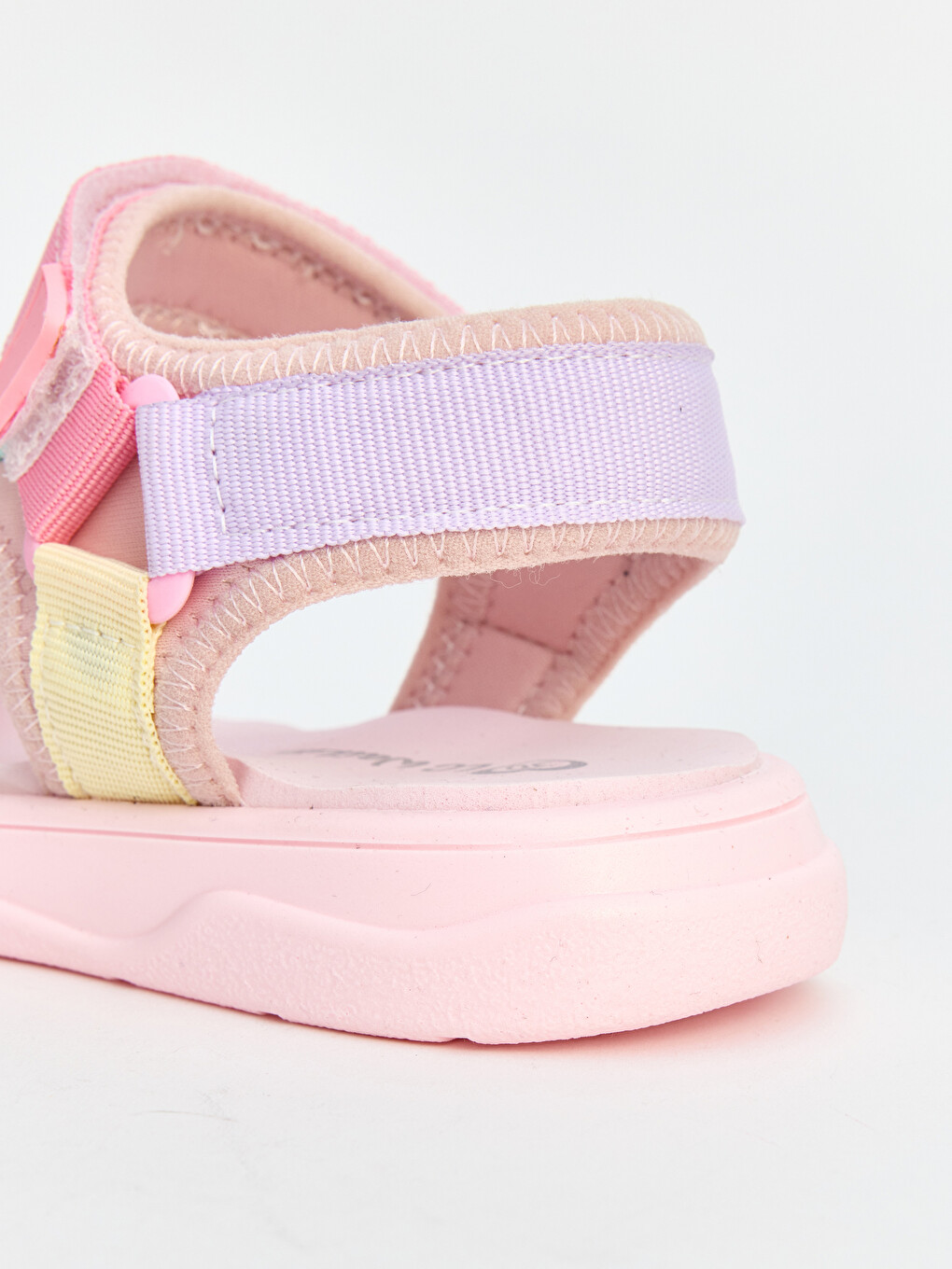 Pembe Cırt Cırtlı Kız Çocuk Sandalet-1
