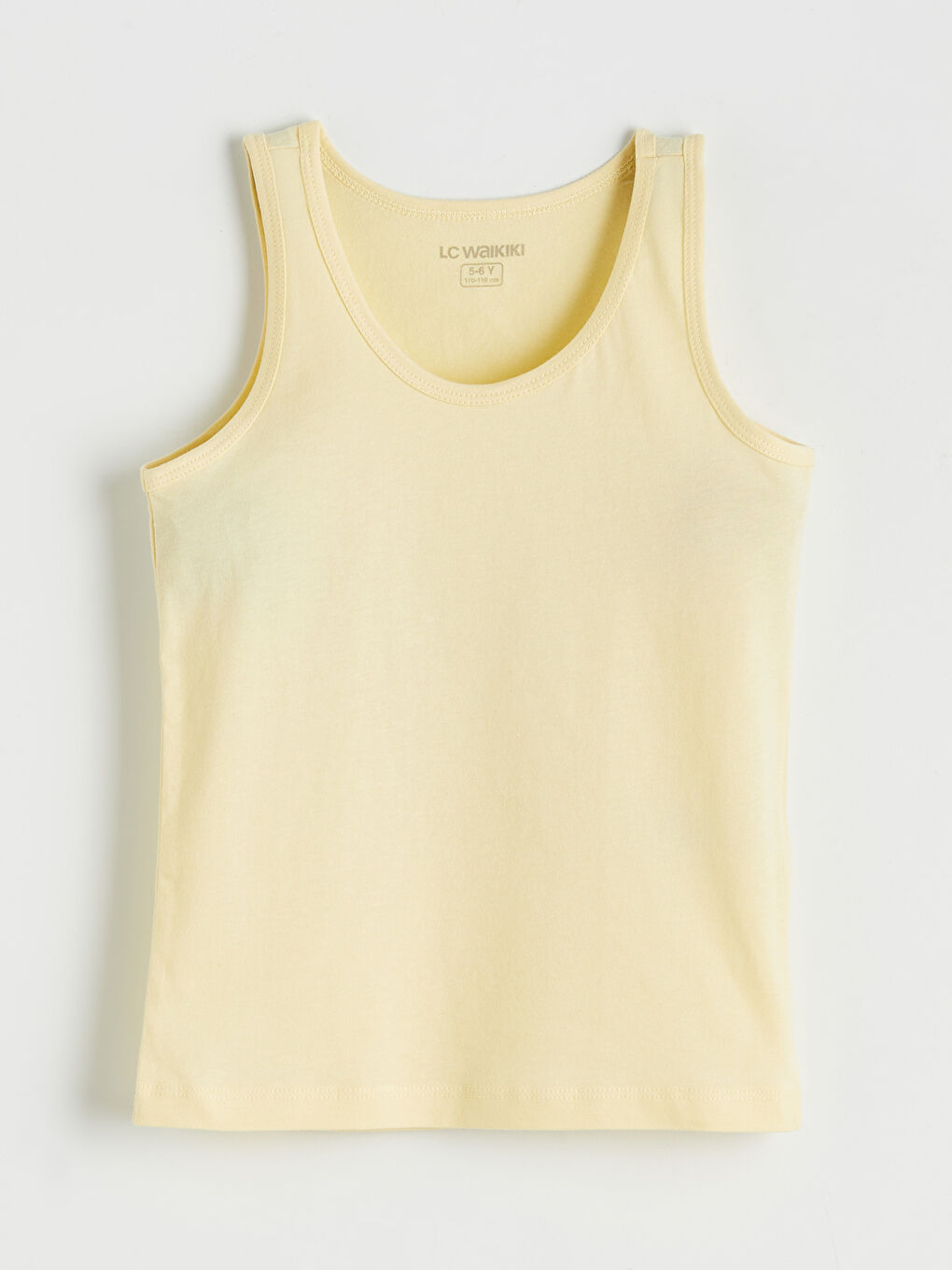 Ekru Bisiklet Yaka Erkek Çocuk Atlet 5'li-3