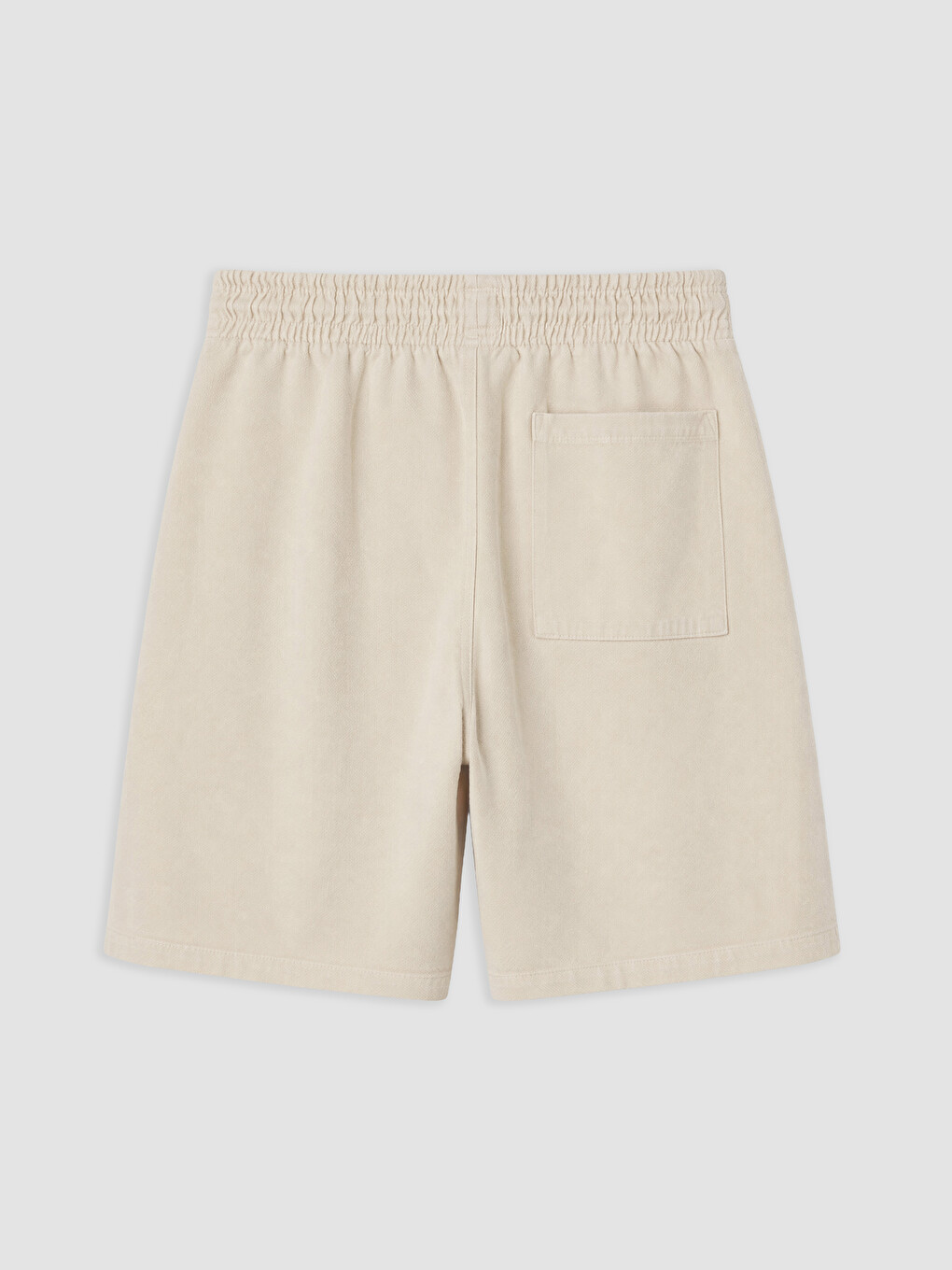 Bej Relax Fit Gabardin Erkek Şort-1