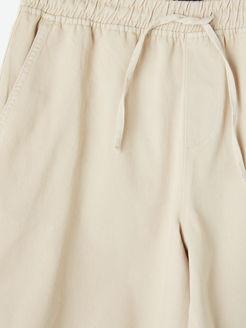 Bej Relax Fit Gabardin Erkek Şort-2