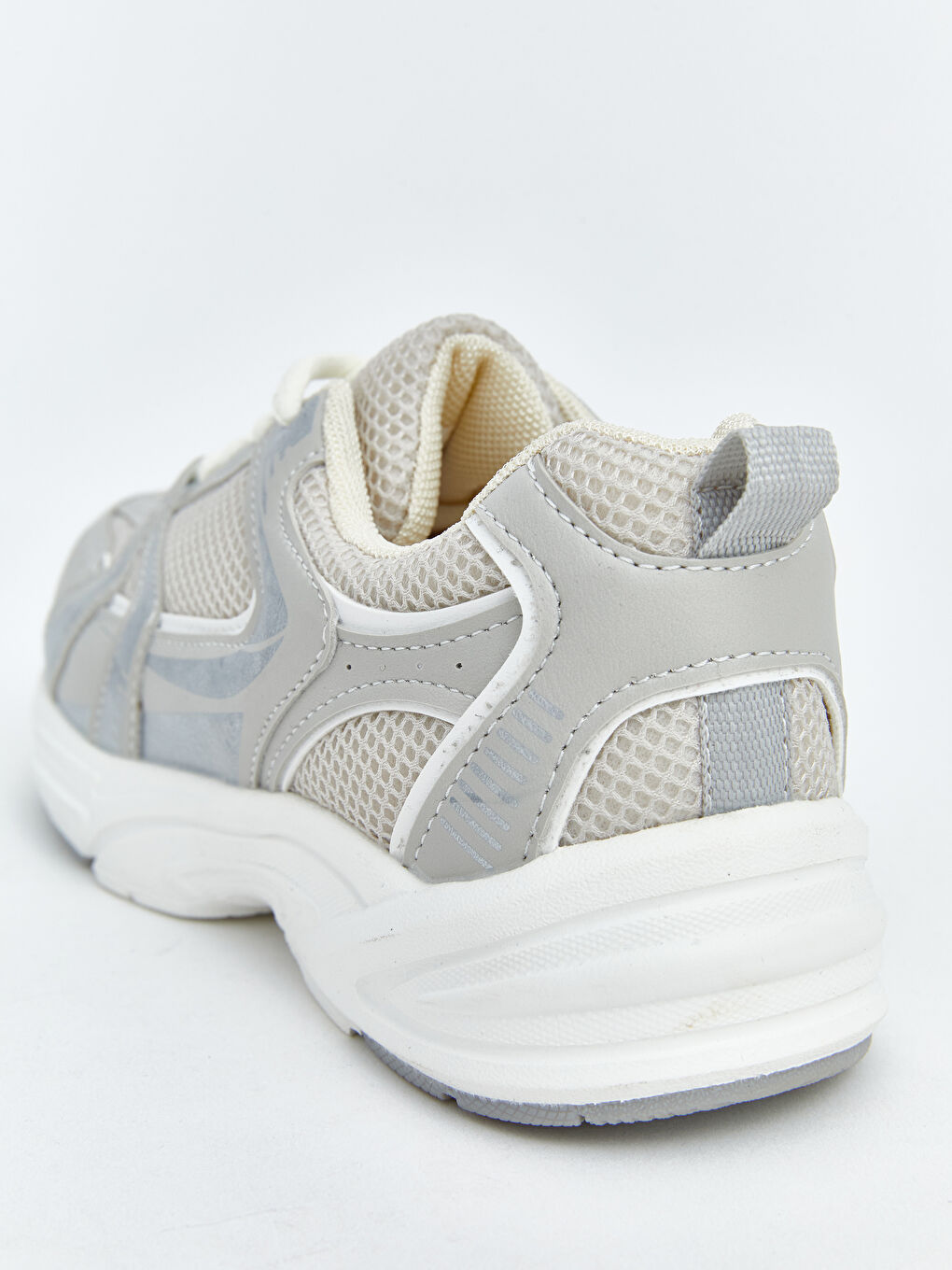 Gri File Detaylı Kız Çocuk Spor Ayakkabı-4