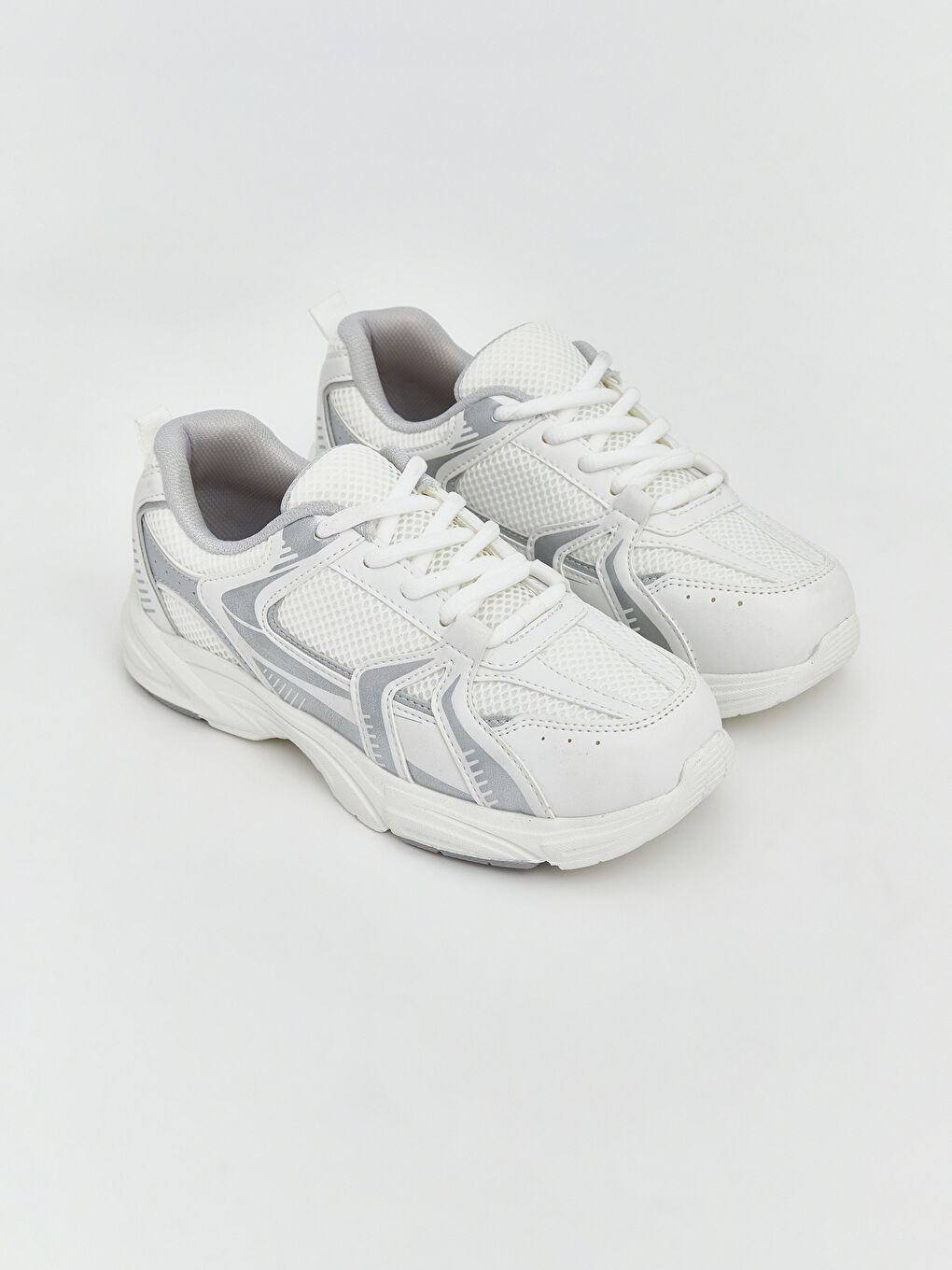 Gri Kalın Taban Kız Çocuk Spor Ayakkabı