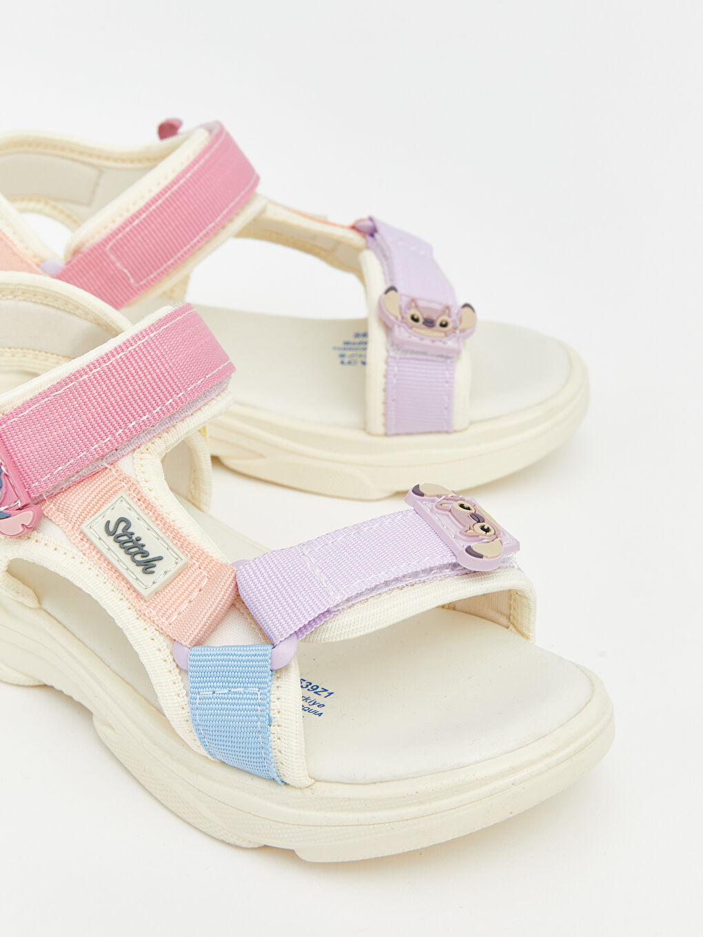 Pembe Lilo ve Stitch Baskılı Kız Bebek Sandalet-2