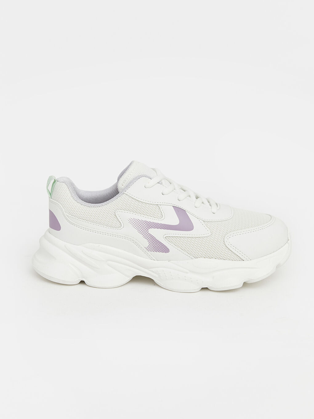 Beyaz File Detaylı Kız Çocuk Spor Ayakkabı-1