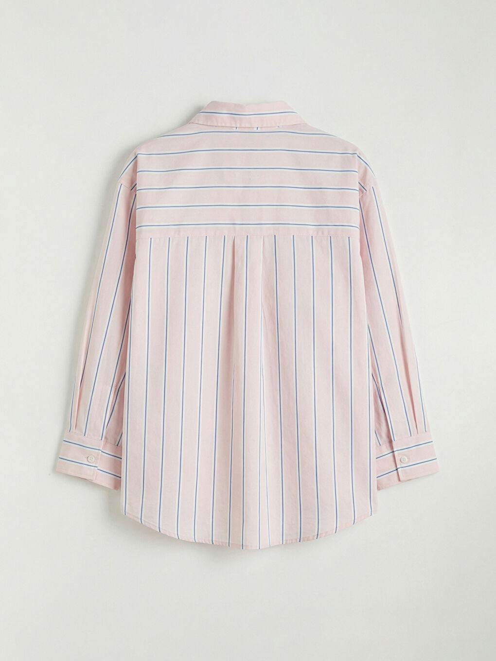 Girls' Striped Poplin Shirt-1