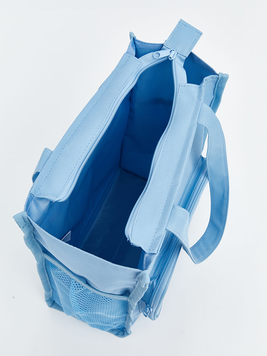 Mavi Stitch Baskılı Kız Çocuk Omuz Çantası-3