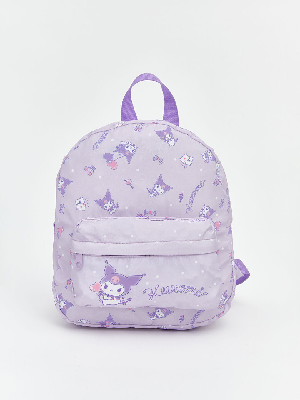 Lila Kuromi Baskılı Kız Çocuk Sırt Çantası