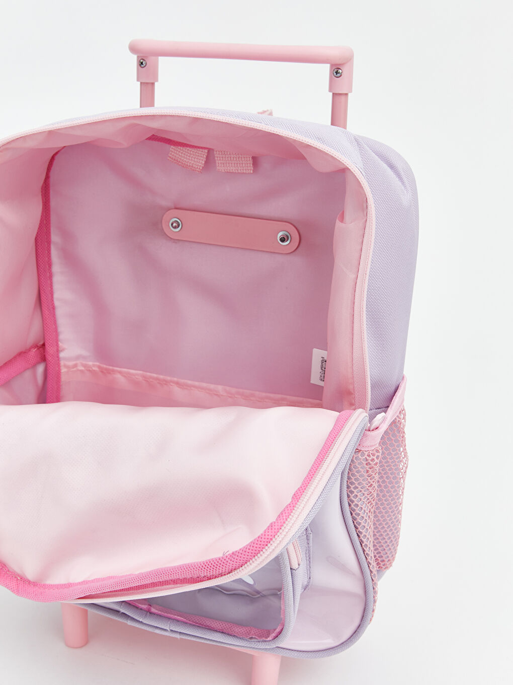 Mavi Stitch Baskılı Kız Bebek Çekçekli Çanta-3