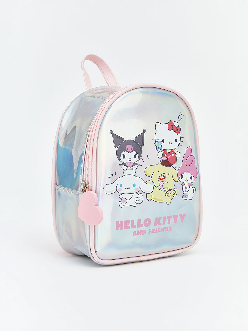 Gri Hello Kitty Baskılı Kız Çocuk Sırt Çantası-1