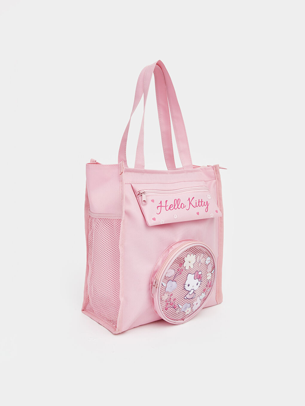 Pembe Hello Kitty Figürlü Kız Çocuk Omuz Çantası-1