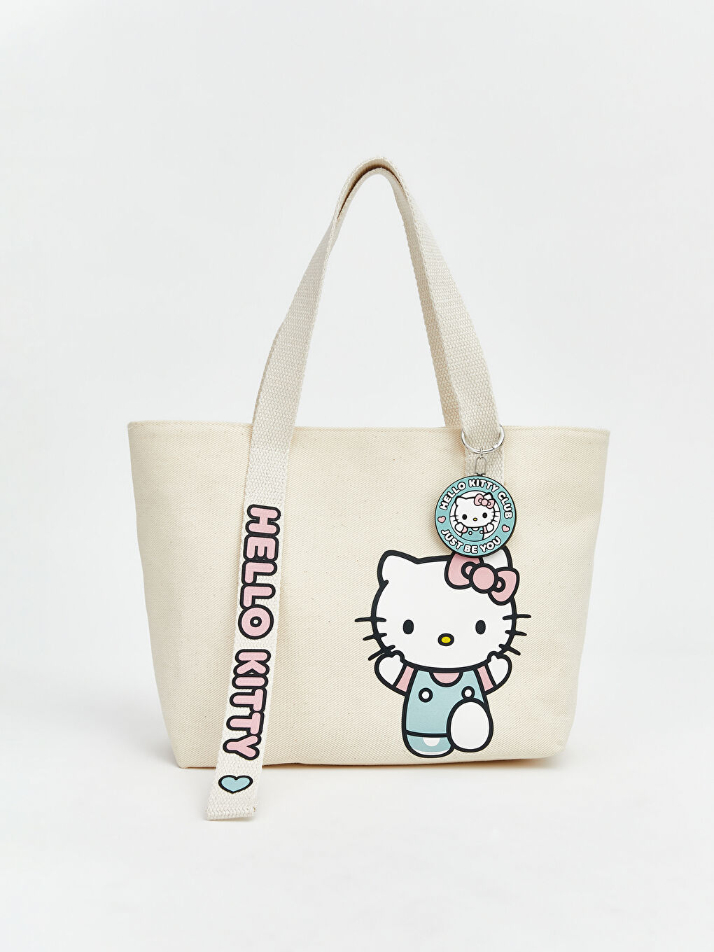 Ekru Hello Kitty Baskılı Kız Çocuk Omuz Çantası