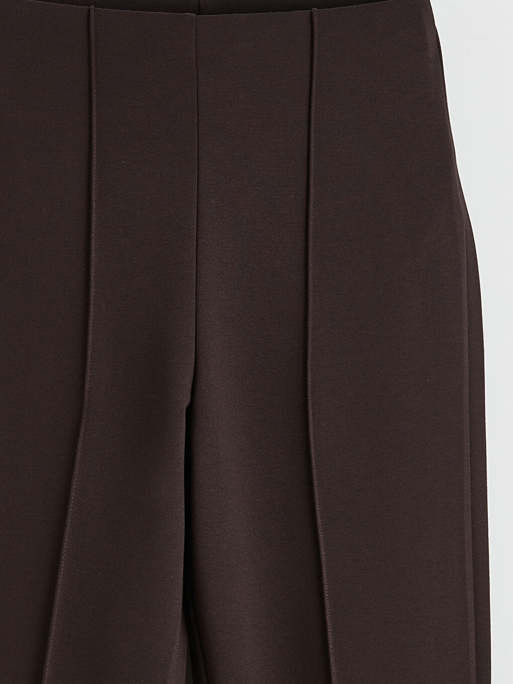 Kahverengi Yüksek Bel Slim Fit Kadın Pantolon-1