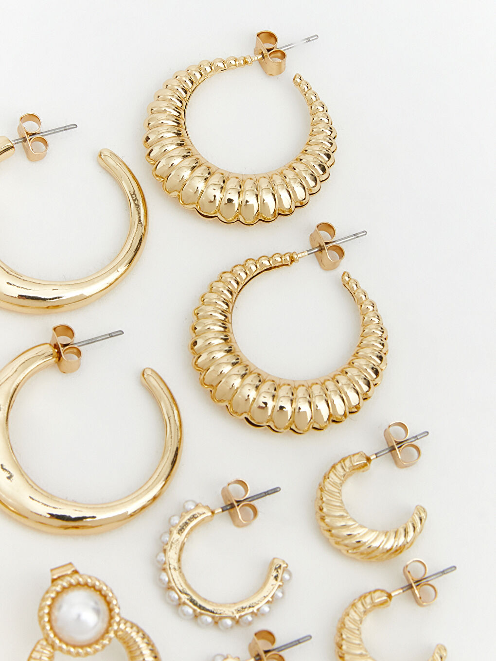 Sarı Kadın Küpe Seti 6'lı-2