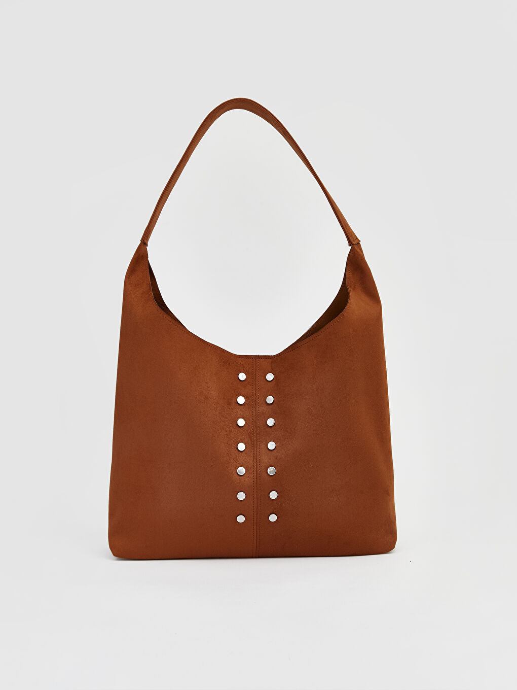 Kahverengi Moka Troklu Süet Omuz Çantası Ve Cüzdan-1