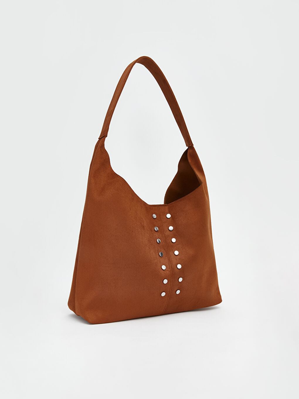 Kahverengi Moka Troklu Süet Omuz Çantası Ve Cüzdan-2