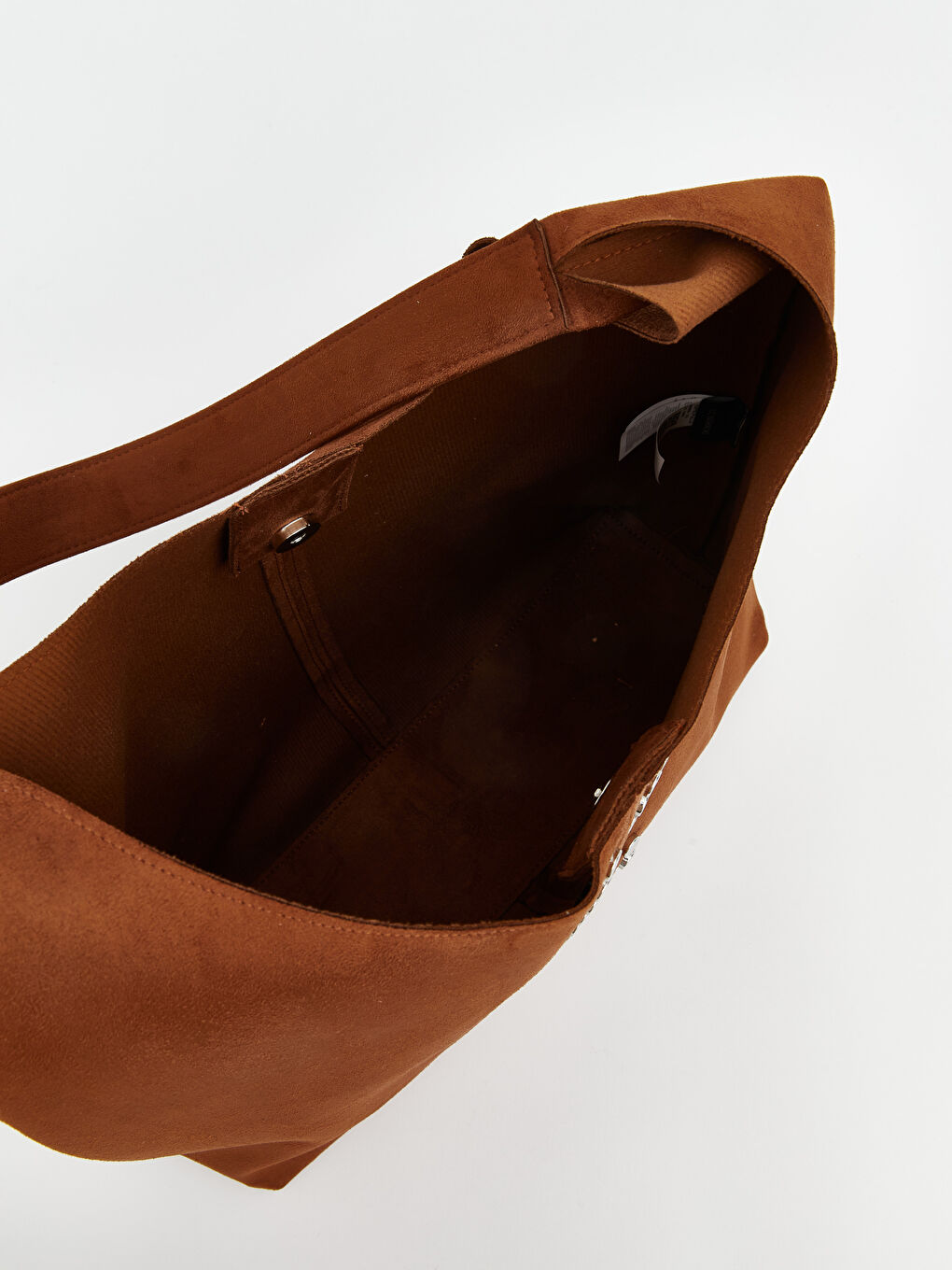 Kahverengi Moka Troklu Süet Omuz Çantası Ve Cüzdan-3