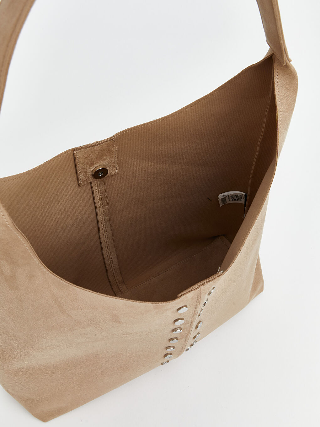 Kahverengi Moka Troklu Süet Omuz Çantası Ve Cüzdan-3