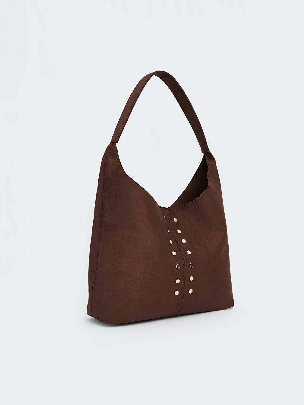 Kahverengi Moka Troklu Süet Omuz Çantası Ve Cüzdan-1