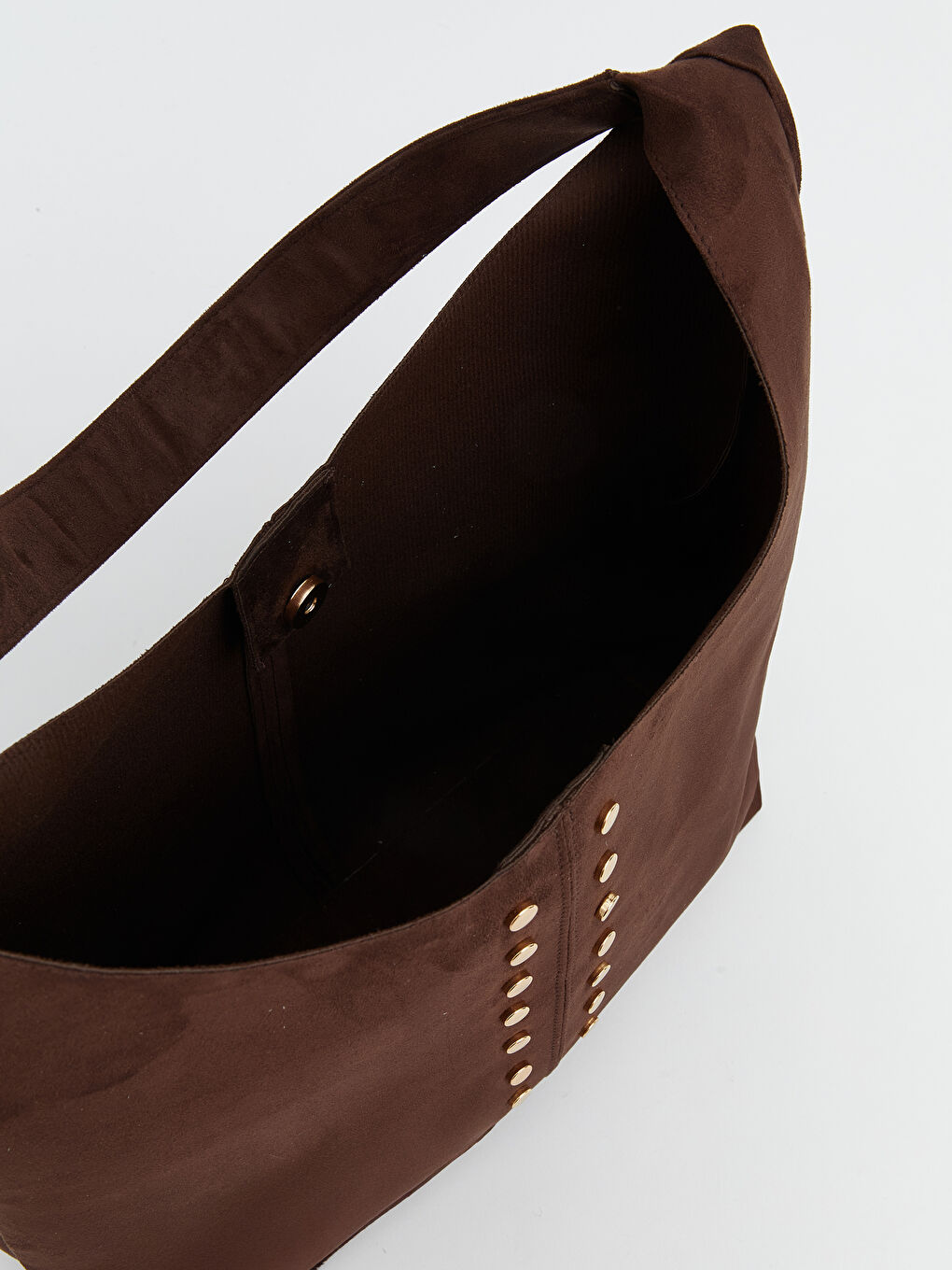 Kahverengi Moka Troklu Süet Omuz Çantası Ve Cüzdan-3