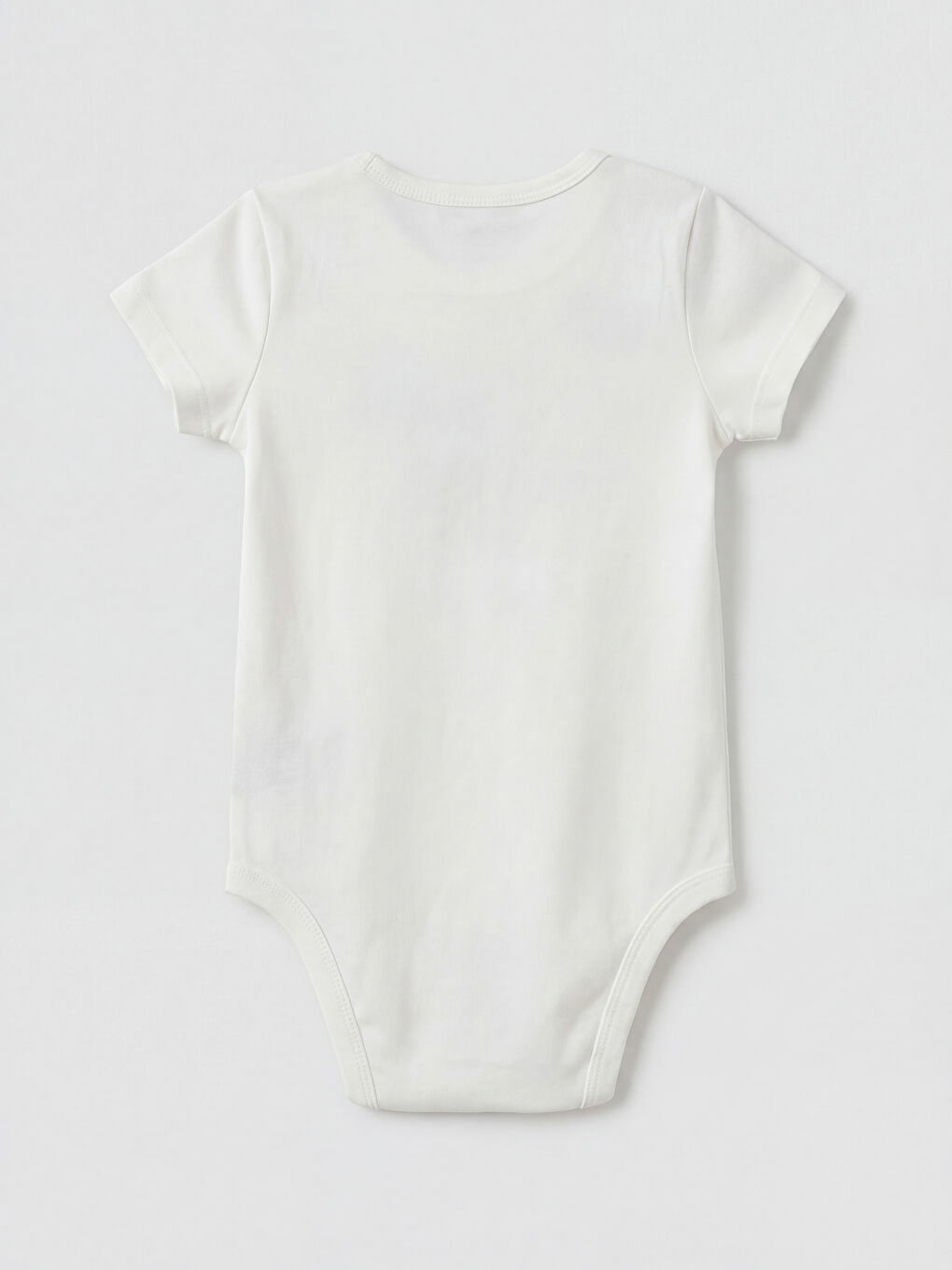 Ekru Mickey Mouse Baskılı Erkek Bebek Zıbın-2