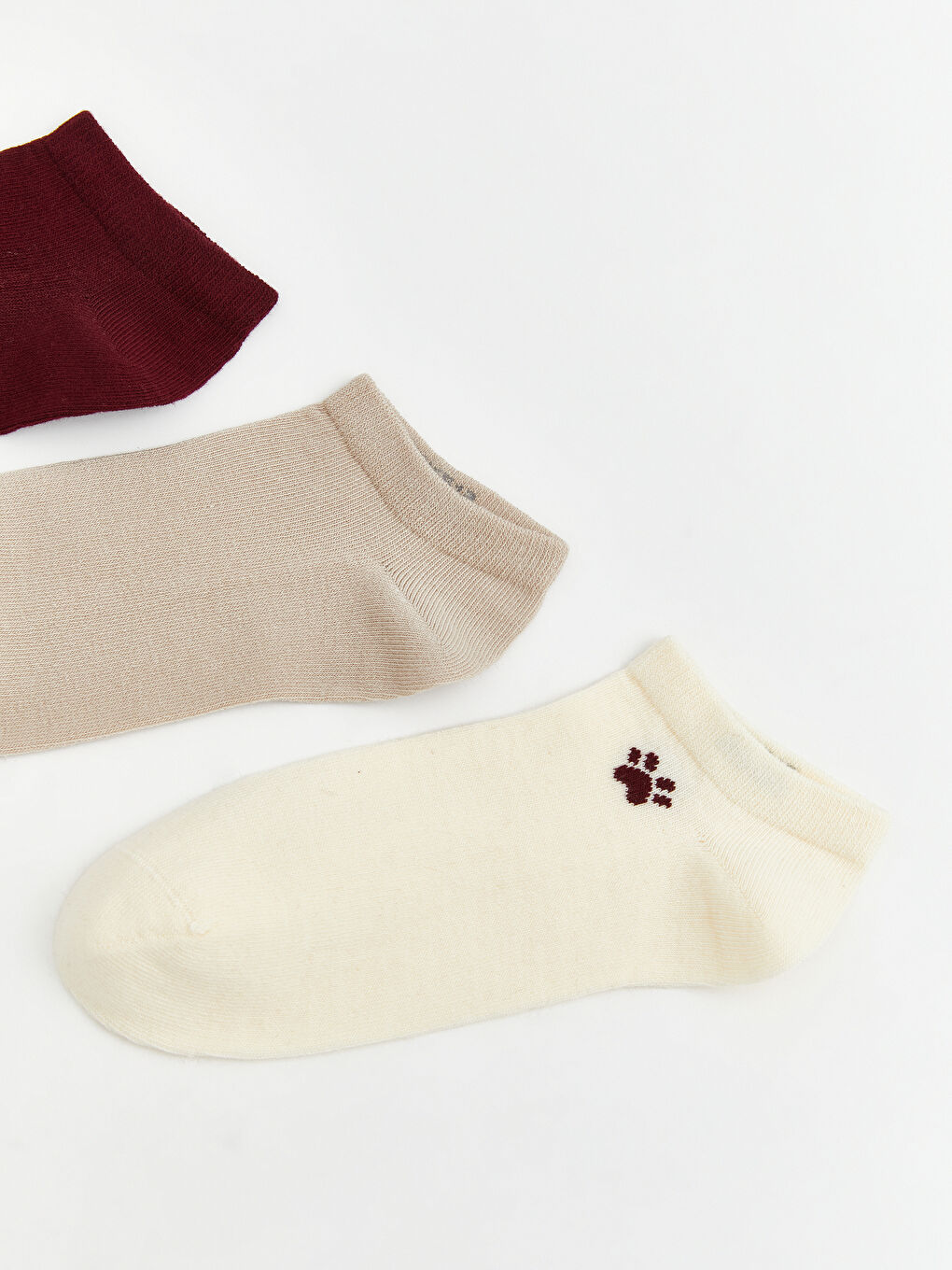 Woman BEIGE Trainer Socks-2