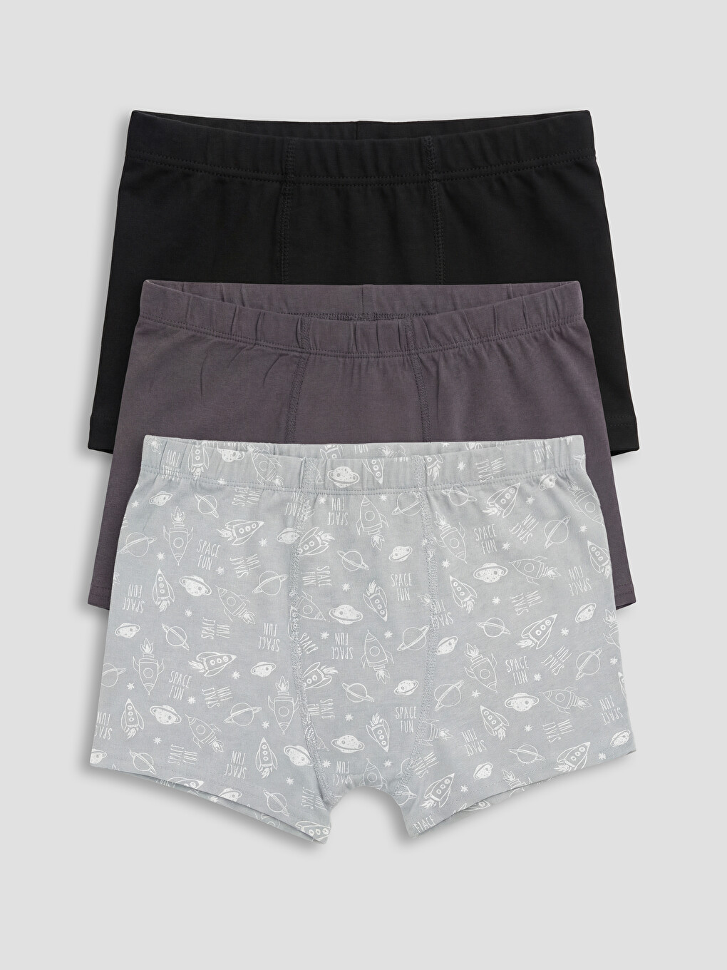 Boy Grey Boxer Briefs-5