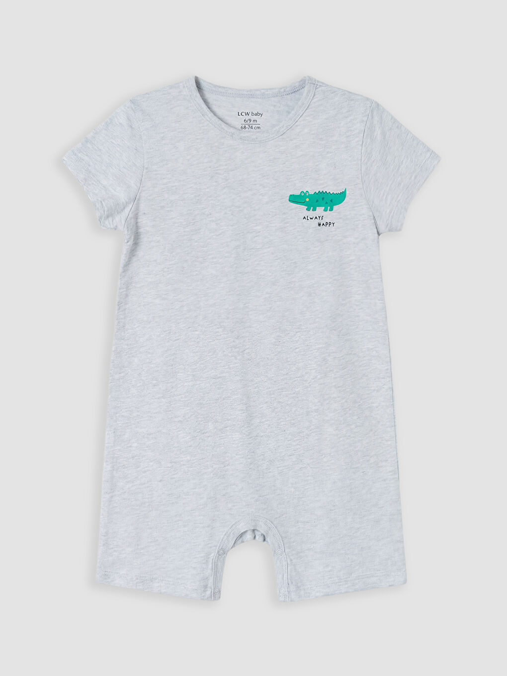 Ekru Baskılı Erkek Bebek Tulum 2'li-2