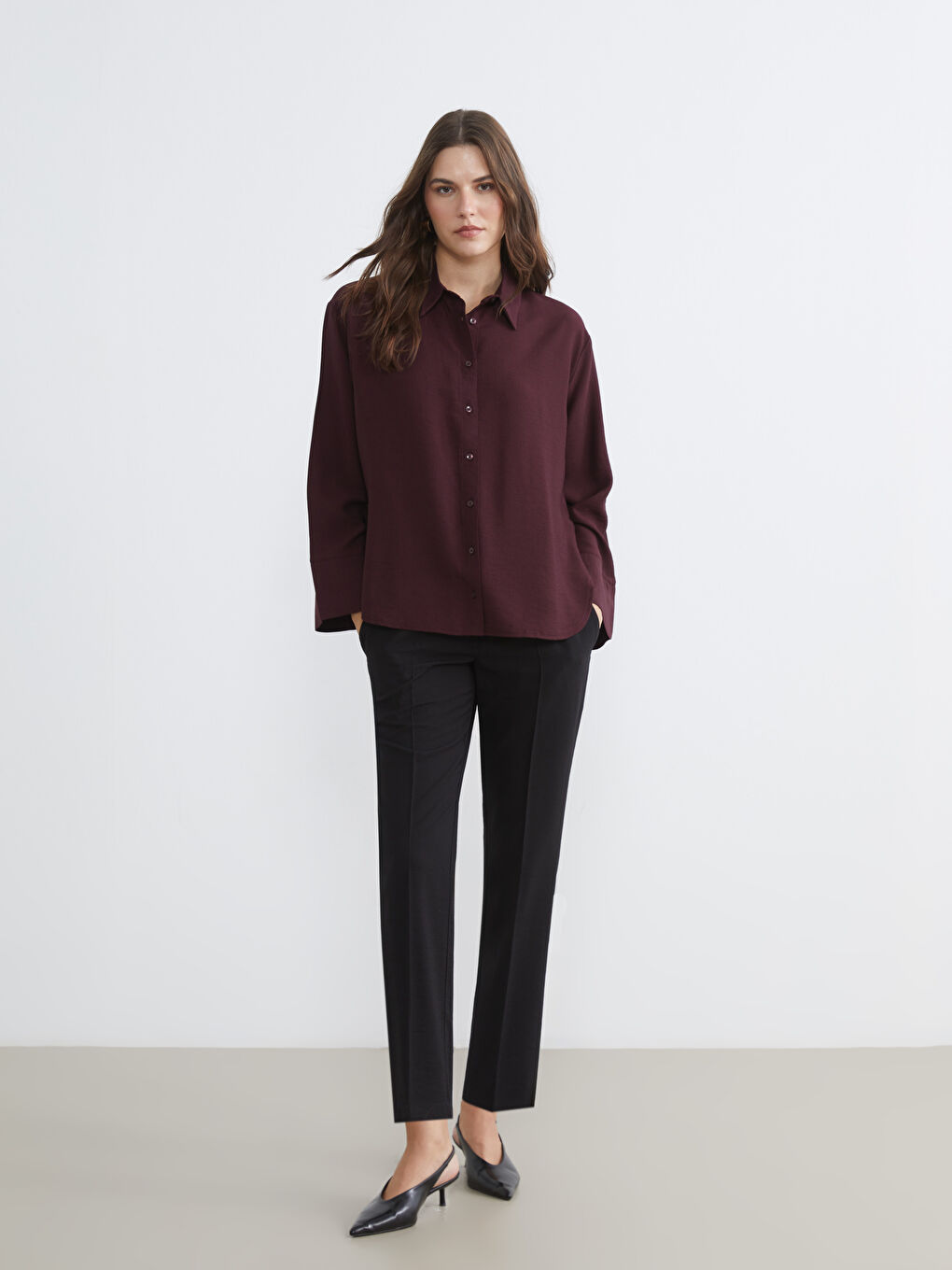 Women's Shirt with Tie Detail-1