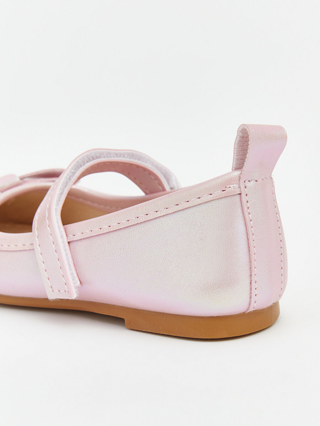 Pembe Fiyonk Detaylı Kız Bebek Babet -4