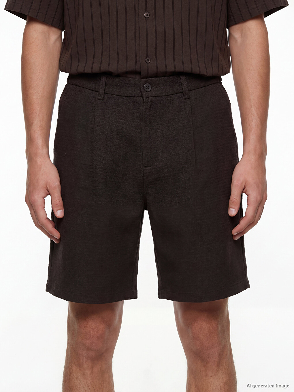 Pantaloni Scurți Maro Bărbat-2