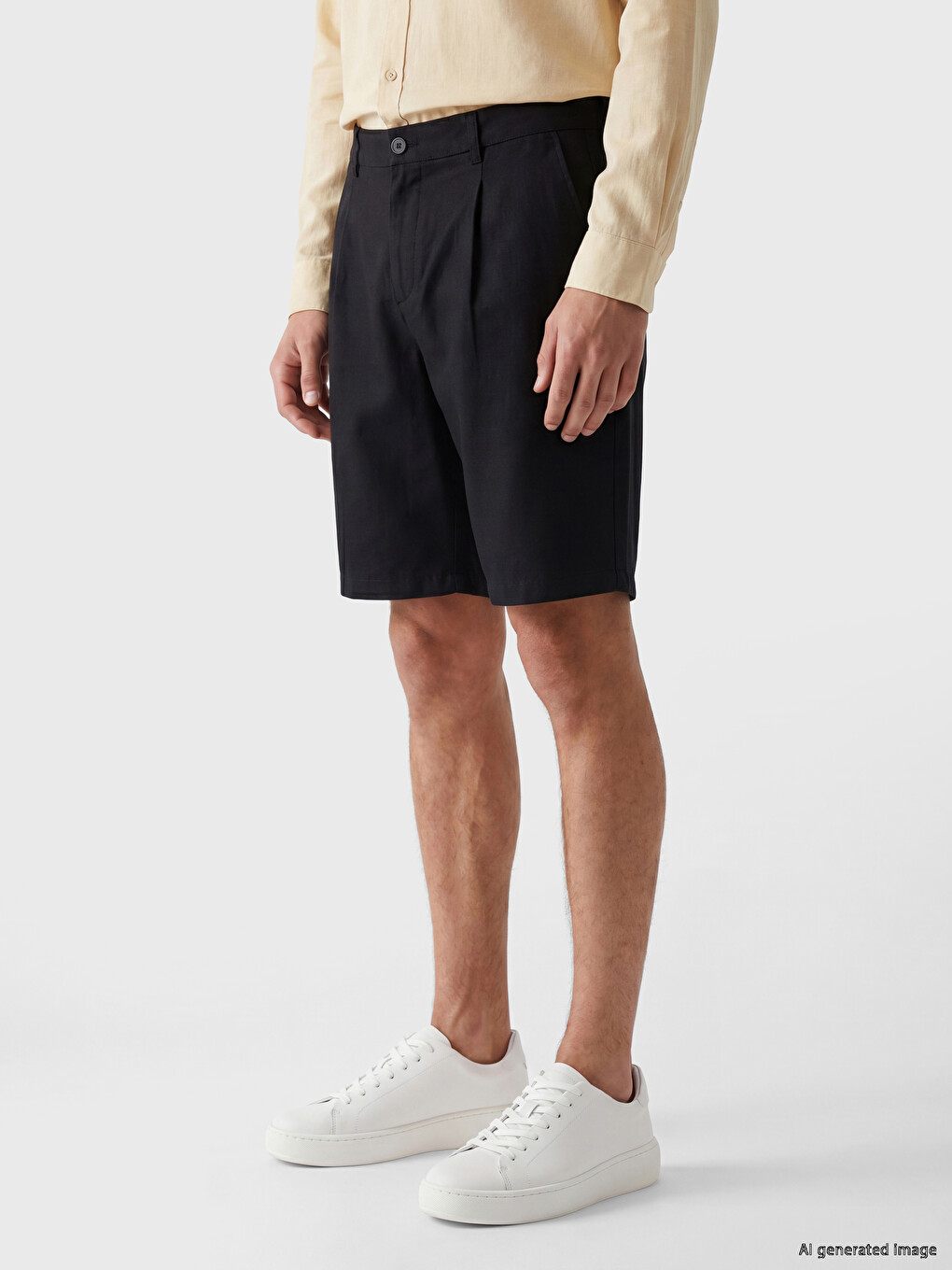 Pantaloni Scurți Negru Bărbat-1