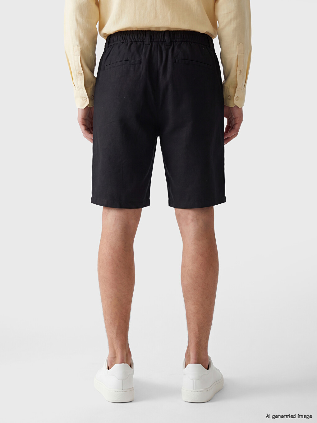 Pantaloni Scurți Negru Bărbat-2