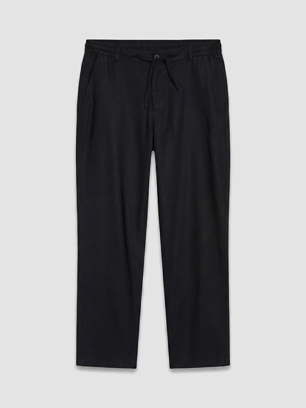 Regular Fit Keten Karışımlı Erkek Pantolon-9