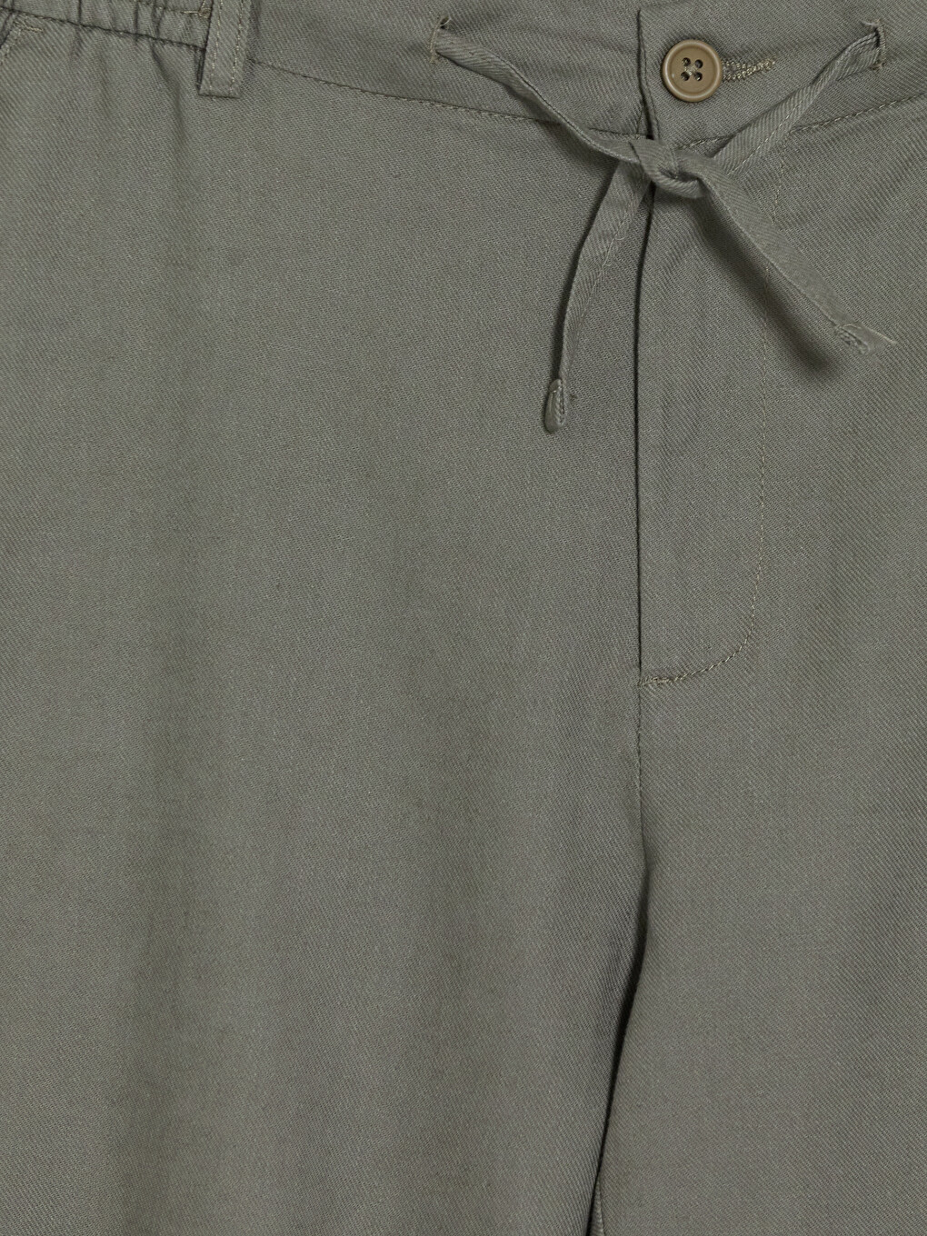 Regular Fit Keten Karışımlı Erkek Pantolon-13
