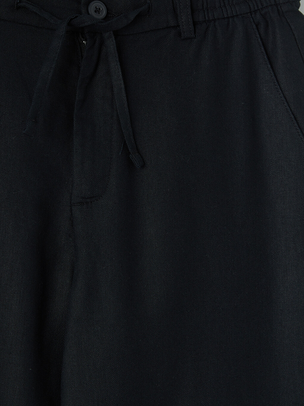Regular Fit Keten Karışımlı Erkek Pantolon-12
