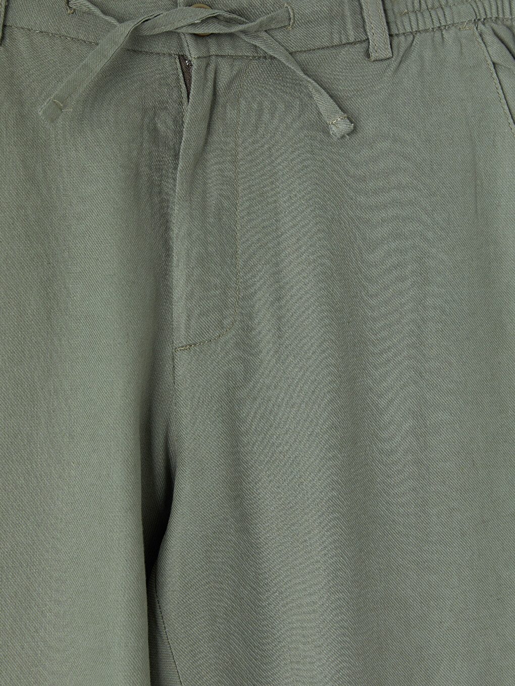 Regular Fit Keten Karışımlı Erkek Pantolon-12