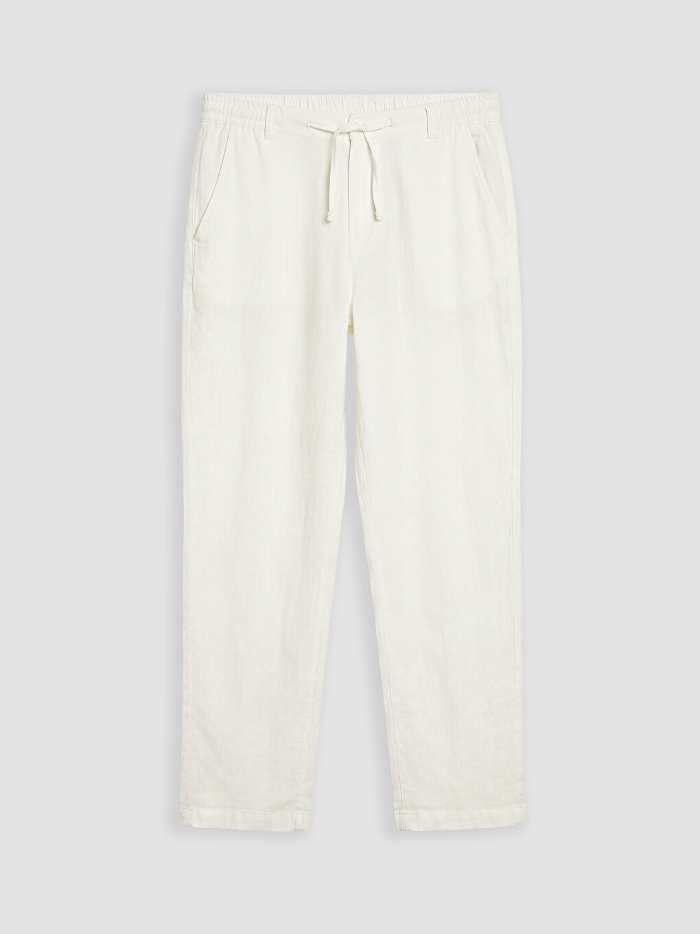 Regular Fit Keten Karışımlı Erkek Pantolon-2