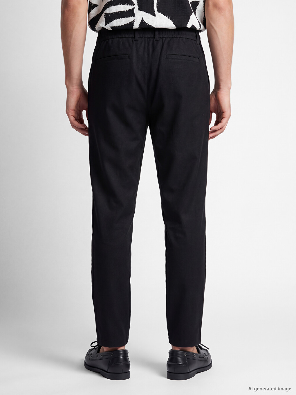 Regular Fit Keten Karışımlı Erkek Pantolon-7