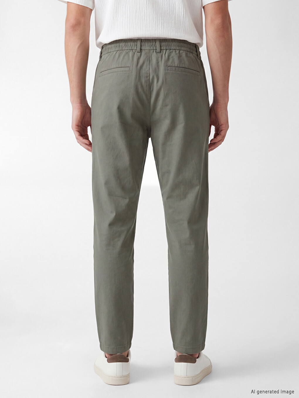 Regular Fit Keten Karışımlı Erkek Pantolon-7