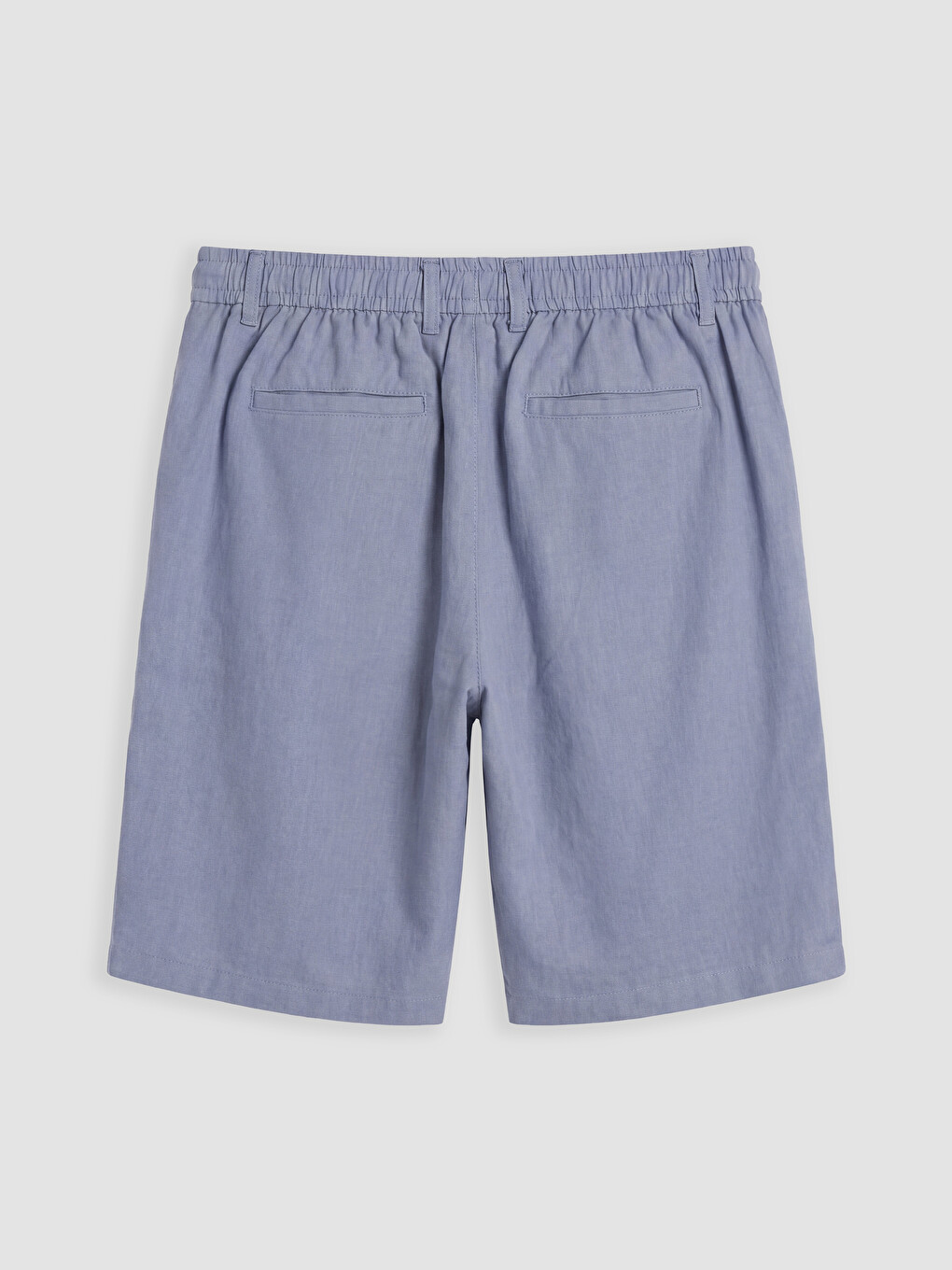Regular Fit Linen Blend Men's Shorts-5
