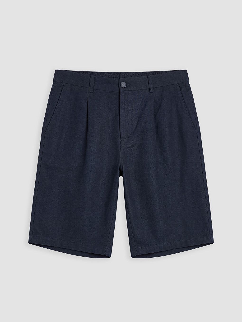 Regular Fit Linen Blend Men's Shorts-4