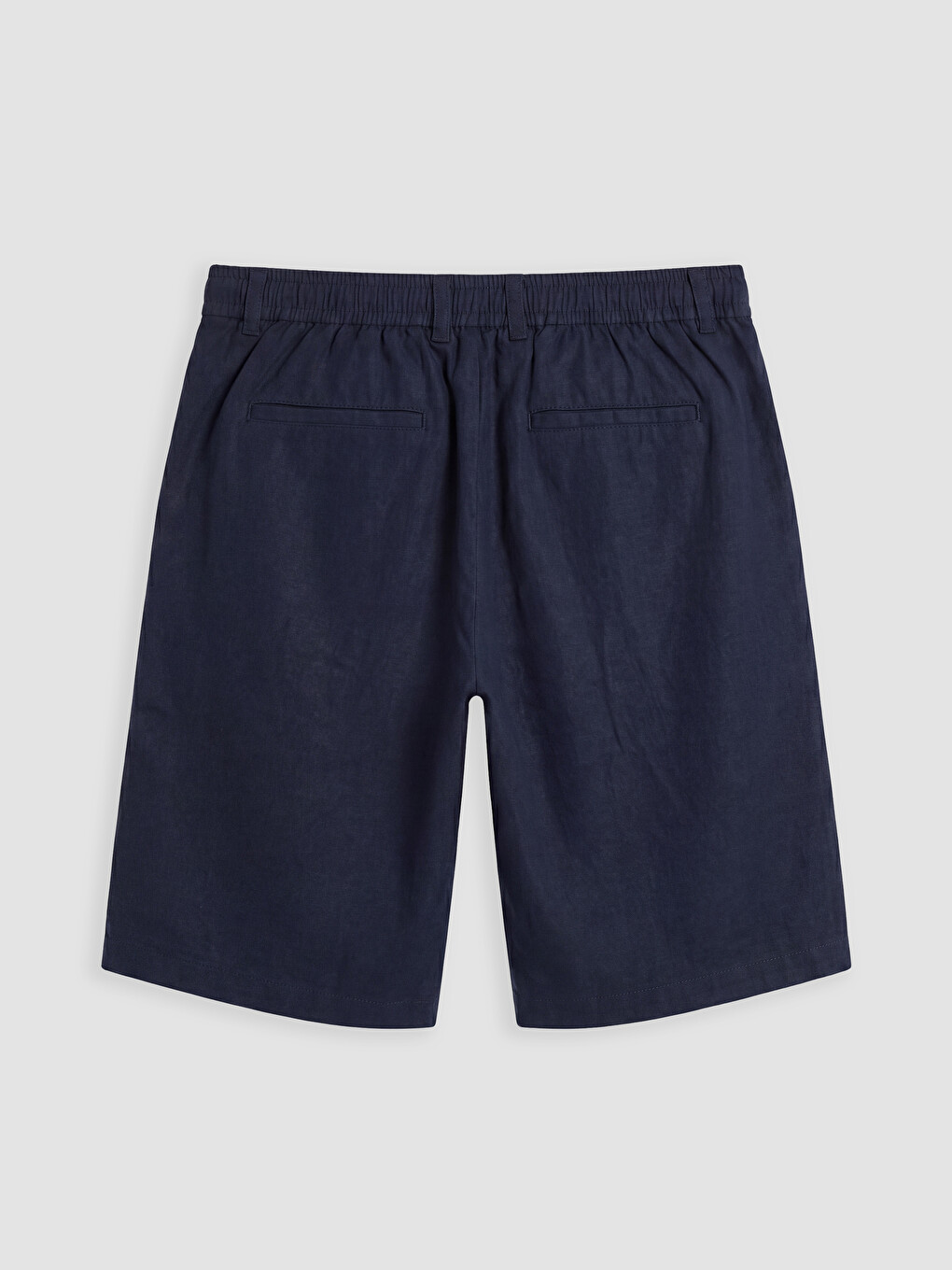 Regular Fit Linen Blend Men's Shorts-5